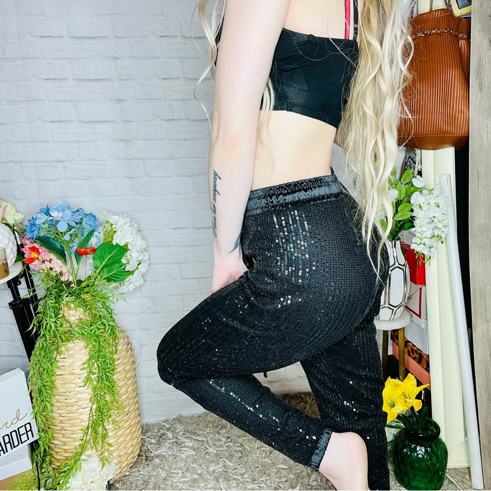 New Sequin Joggers - image 5